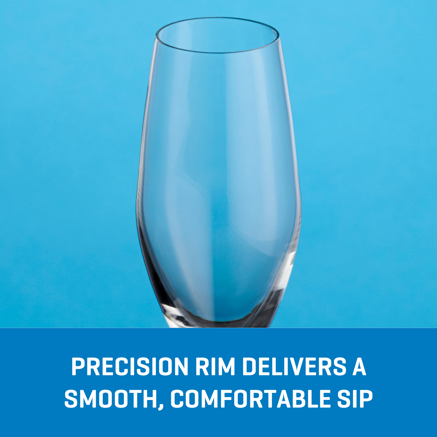 Ocean Glass Sondria Champagne Flute Glasses (4-pieces), 7.25-ounce, Dishwasher Safe