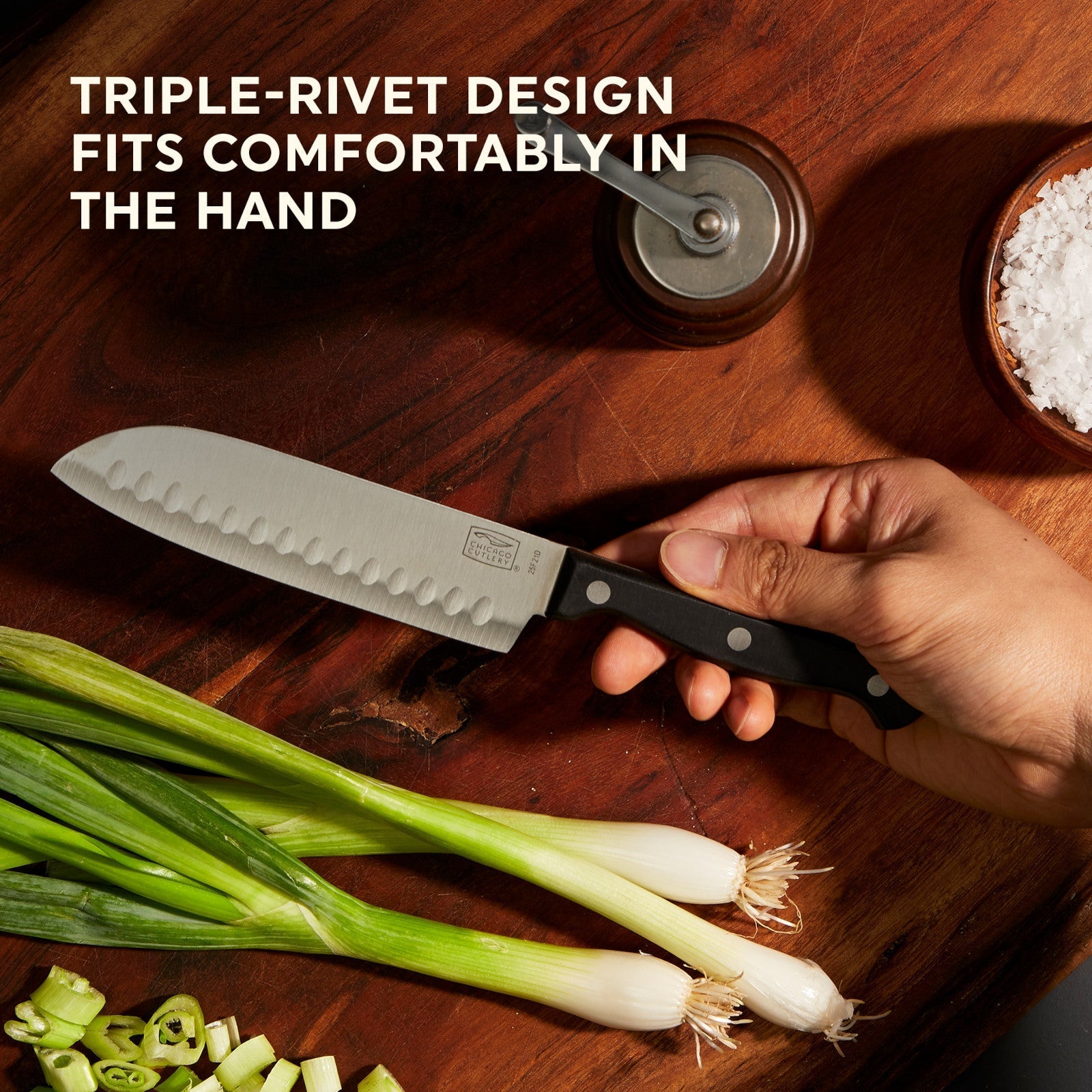 Chicago Cutlery® Essentials™ 2-piece Santoku / Partoku Knife Set