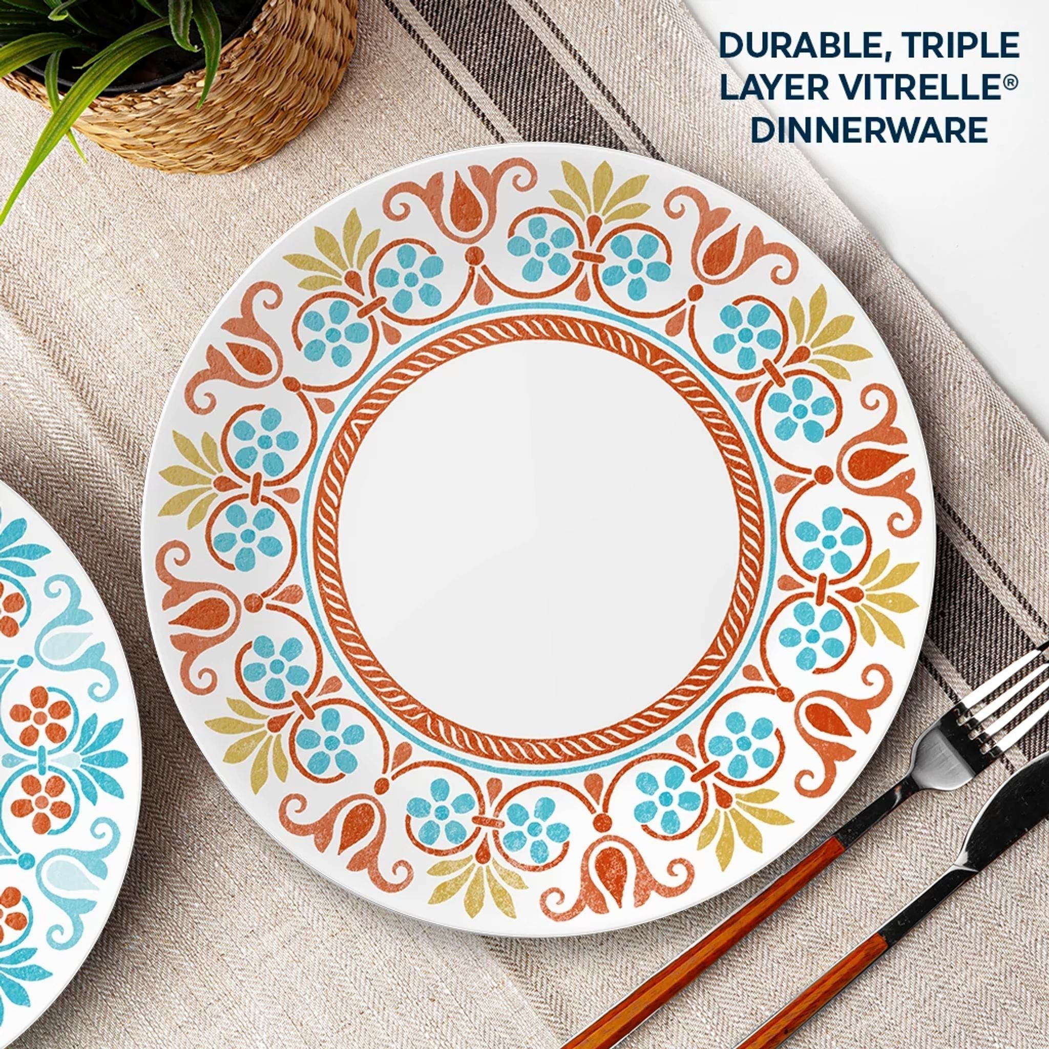 Corelle® Global Collection Terracotta Dreams 12-piece Dinnerware Set, Service for 4