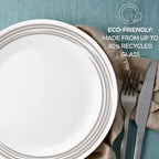 Corelle® Brushed Silver 16-piece Dinnerware Set, Service for 4