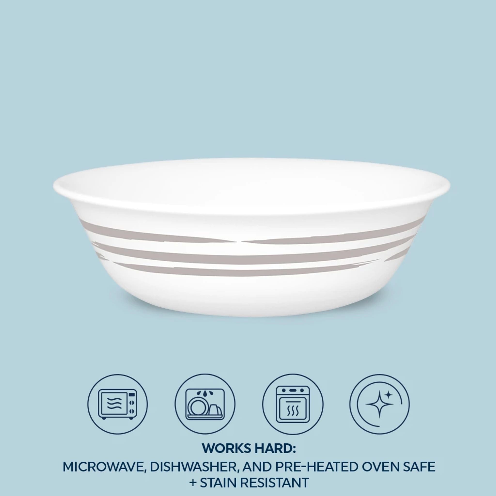 Corelle® Brushed Silver 18-ounce Cereal Bowl