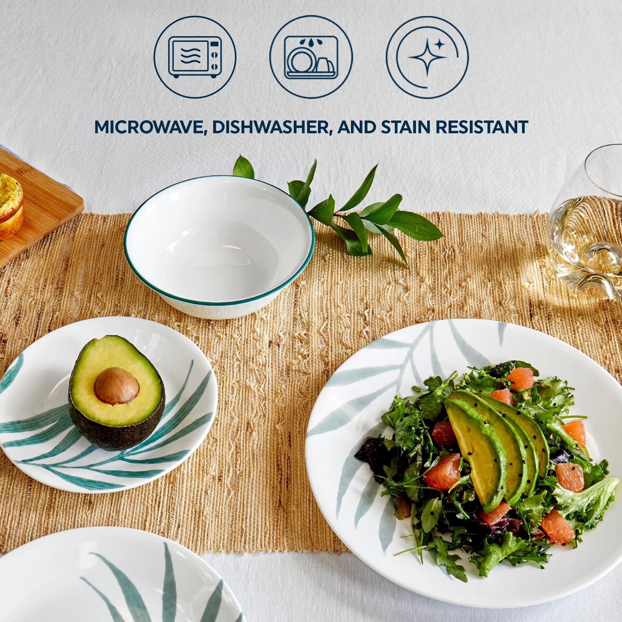 Corelle® Solar Print 18-piece Dinnerware Set, Service for 6, EXCLUSIVE