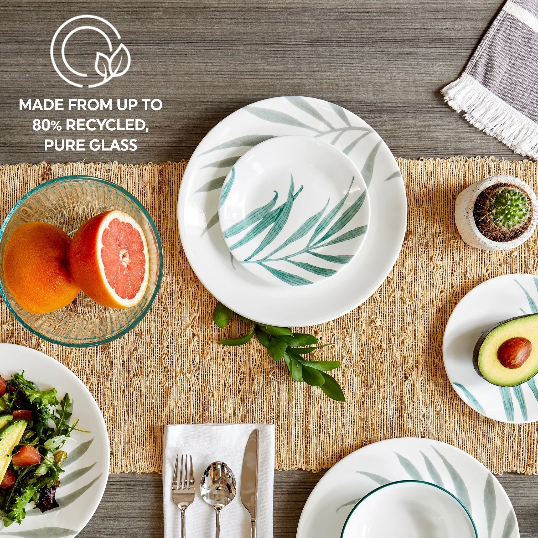 Corelle® Solar Print 18-piece Dinnerware Set, Service for 6, EXCLUSIVE