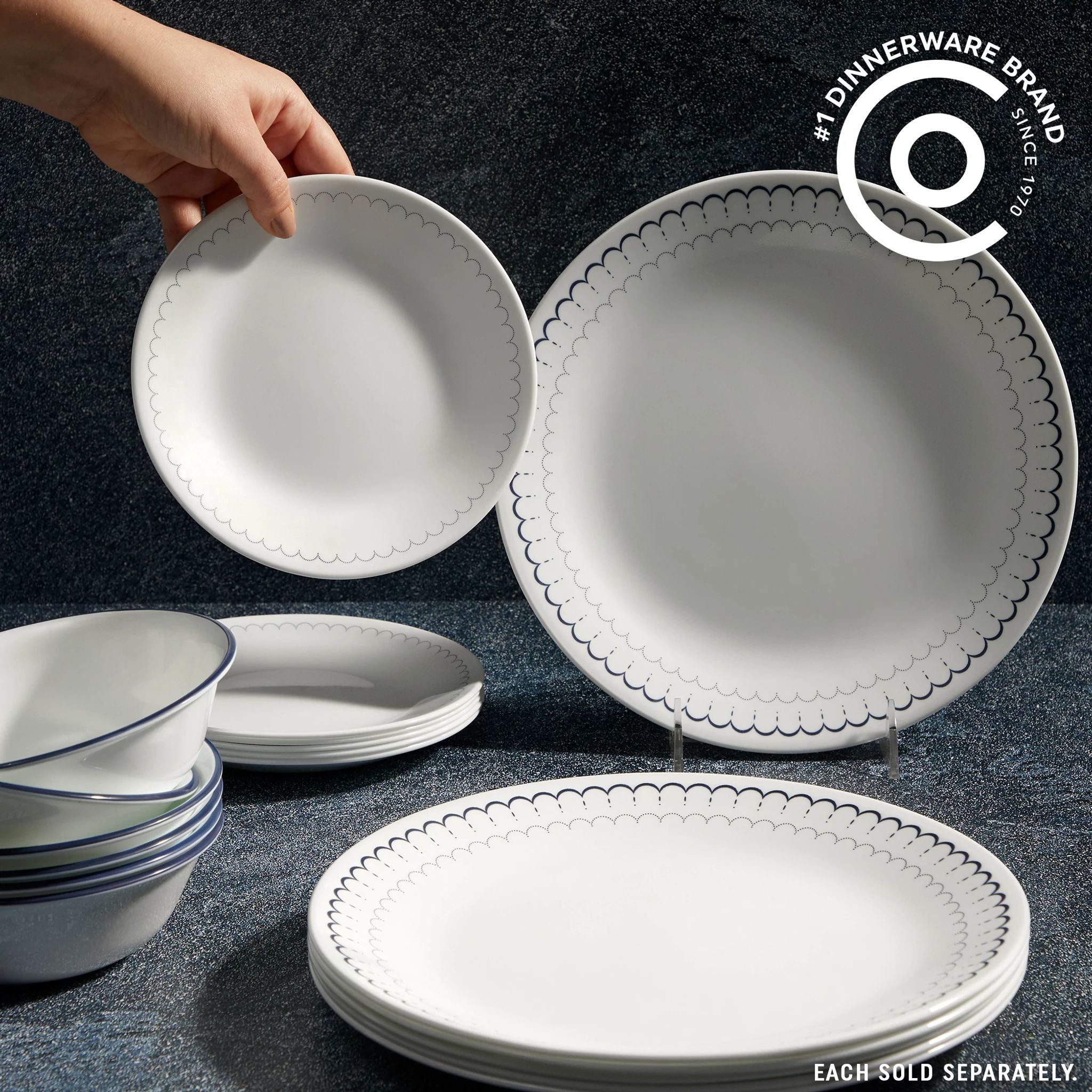 Corelle® Caspian Lace 10.25" Dinner Plate