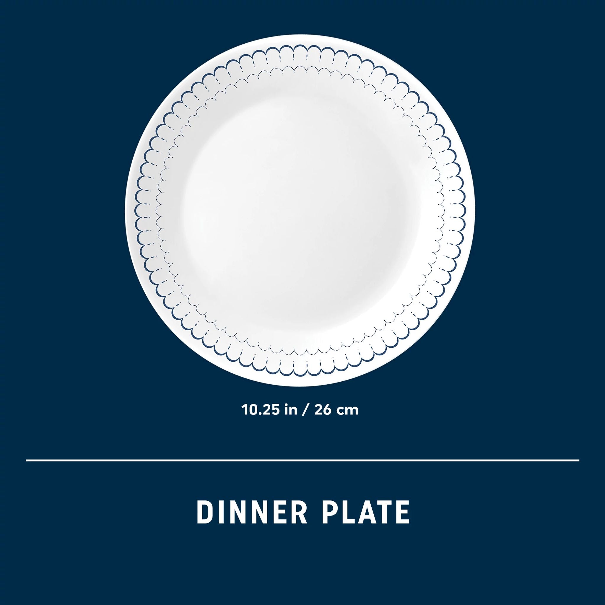 Corelle® Caspian Lace 10.25" Dinner Plate