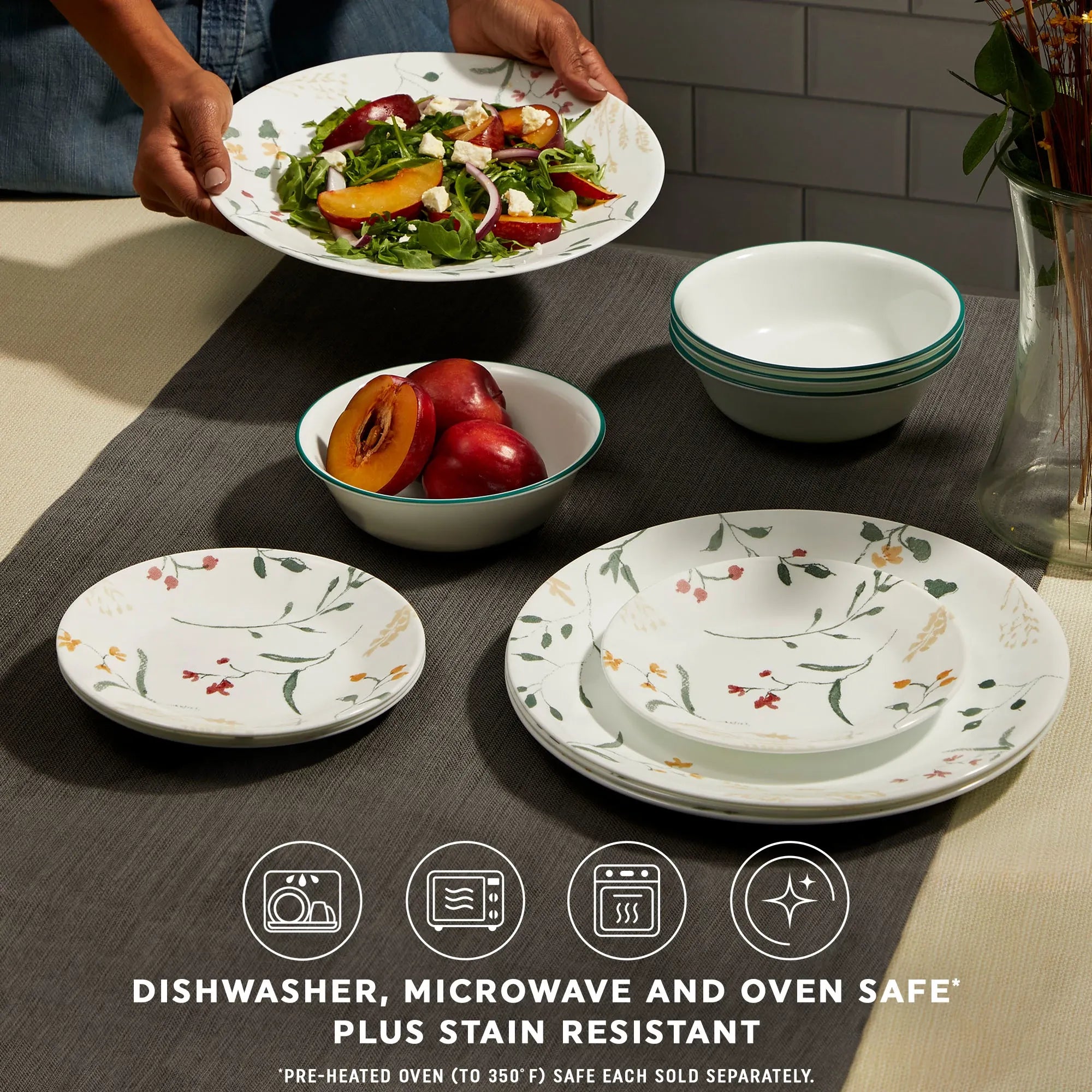Corelle® Wildflower Scatter 6.75" Appetizer Plate