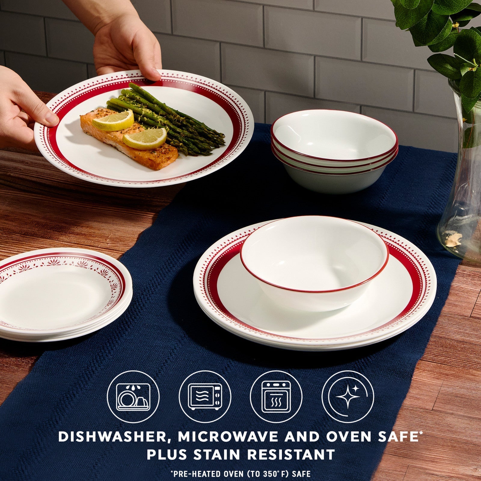 Corelle® Sadie 18-piece Dinnerware Set, Service for 6