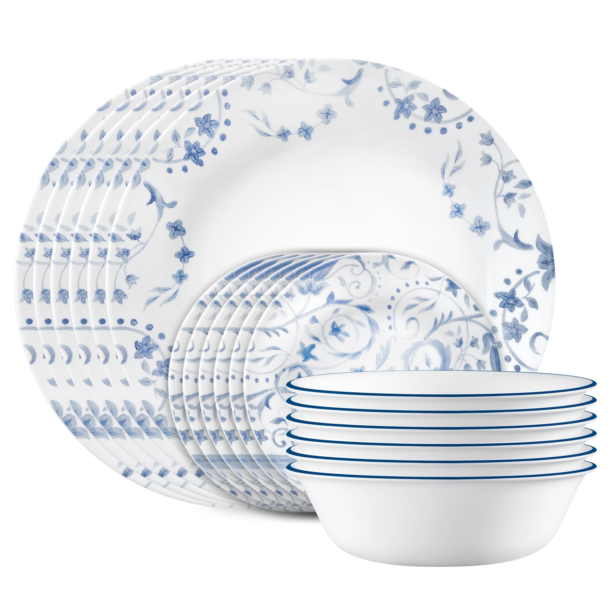 Corelle® Darlington 18-piece Dinnerware Set, Service for 6
