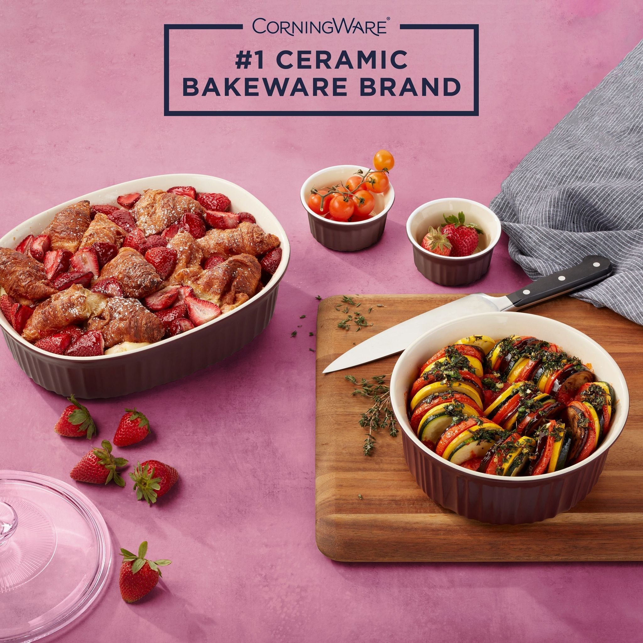 CorningWare® French Colors 12-piece Bakeware Set, Cabernet